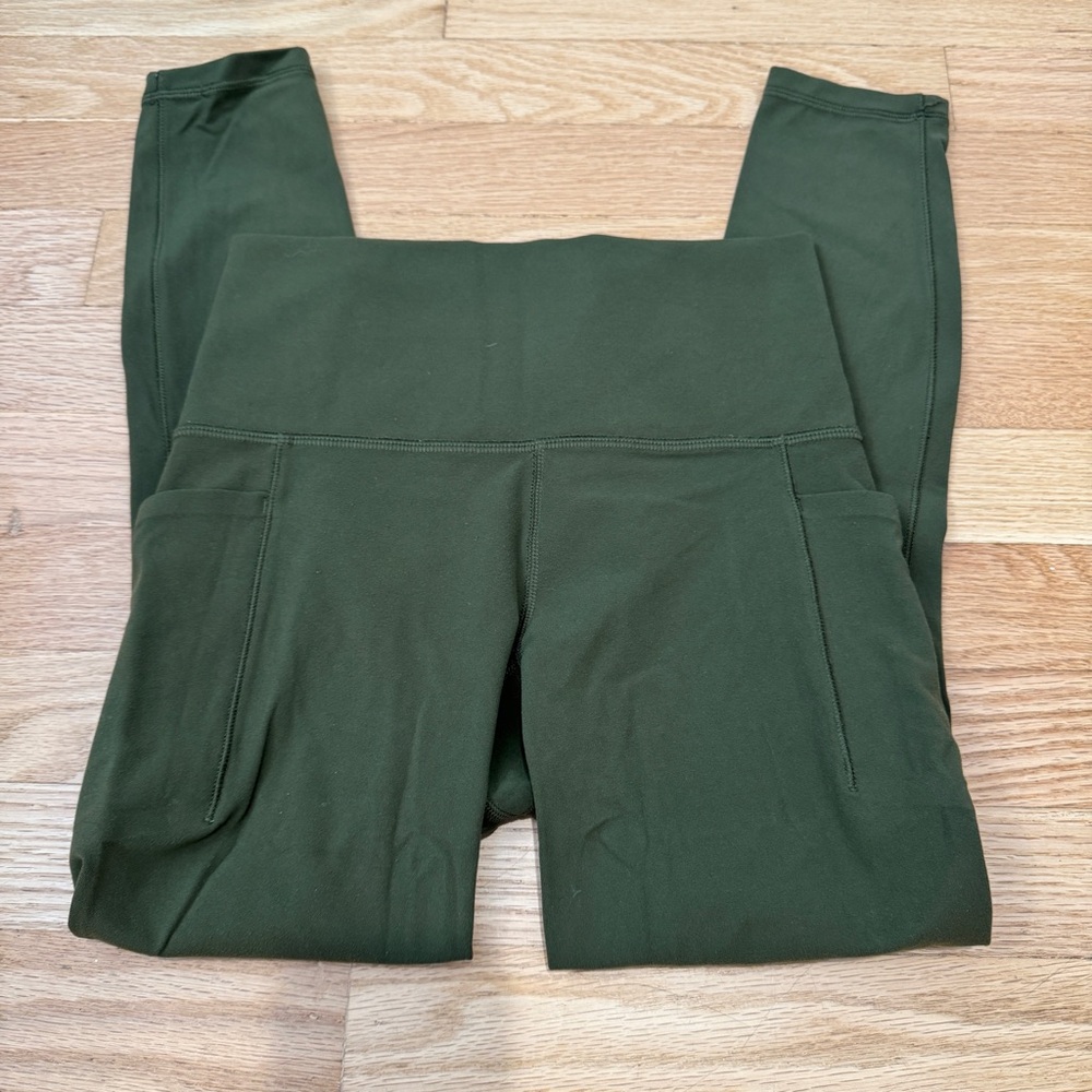 Athleta Salutation Stash II 7/8 Leggings XS Green - Picture 3 of 9
